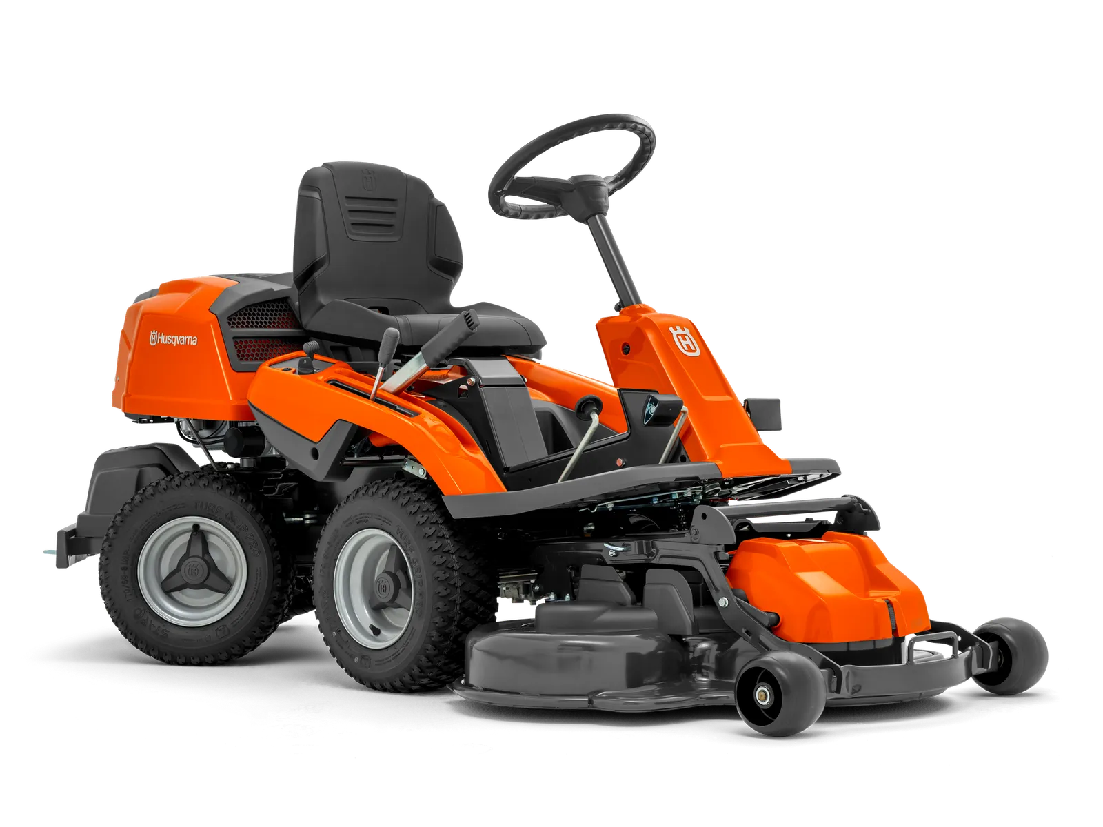 Kosiarka Husqvarna Rider z przednim agregatem — sprzęt CK Energia